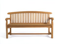 Bancos de jardín de madera 150 x 60 x 90 cm - madera natural - asiento de listones con respaldo alto y reposabrazos
